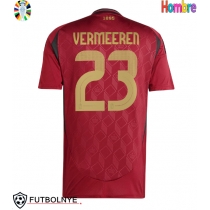 Camiseta Bélgica Arthur Vermeeren #23 Primera Equipación Eurocopa 2024 manga corta